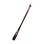 Extra Long Durable Wooden Shoehorn with Rope