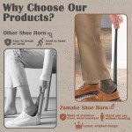 ZOMAKE 23-Inch Extra Long Metal Shoe Horn