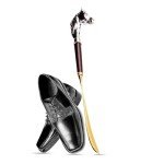 Wooden Shoe Horn with Long Handle for Seniors