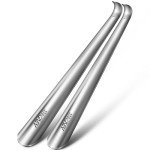 NINEMAX Long Handle Metal Shoe Horn - 2 Pack