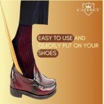 Wooden Shoe Horn with Long Handle for Seniors