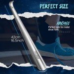 NINEMAX Long Handle Metal Shoe Horn - 2 Pack