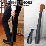 ZOMAKE Extra Long Metal Shoe Horn Set