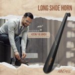 NINEMAX Stainless Steel Long Handled Shoe Horn