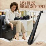 NINEMAX Long Handle Shoe Horns for Seniors 2 Pack