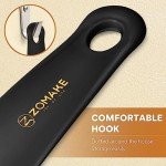 ZOMAKE Mini Plastic Shoe Horn with Wall Holder