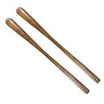 2-Pack 21-inch Wooden Shoe Horns for Easy Use