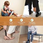 ZOMAKE Mini Plastic Shoe Horn with Wall Holder