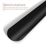 16.5-Inch Long Handle Metal Shoe Horn - Pink Flower