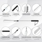 Extendable Stainless Steel Shoe Horn for Easy Use