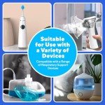 NAVEH PHARMA 3% Hypertonic Saline Solution for Nebulizer Machine | Saline Solution for Inhalation & Nasal Irrigation | Nebulizer Diluent 3% Concentration (25 Vials of 0.17 FL OZ)