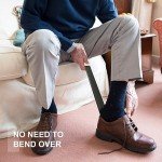 16.5-Inch Long Handle Metal Shoe Horn - Pink Flower