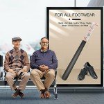 16.5-Inch Long Handle Metal Shoe Horn - Pink Flower