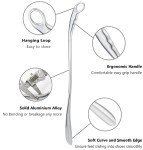 Long Handled Shoe Horn for Seniors - Silver