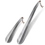 ZOMAKE 2-Piece Metal Shoe Horn Set