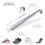 12" Stainless Steel Shoe Horn with Long Handle