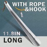 ZOMAKE 2-Piece Metal Shoe Horn Set