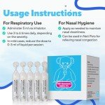 NAVEH PHARMA 3% Hypertonic Saline Solution for Nebulizer Machine | Saline Solution for Inhalation & Nasal Irrigation | Nebulizer Diluent 3% Concentration (25 Vials of 0.17 FL OZ)