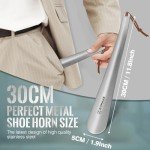 Stainless Steel Shoe Horn with Rope & Hook