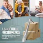 Stainless Steel Shoe Horn with Rope & Hook