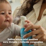 Frida Baby NoseFrida Saline Mist Nasal Inhaler, Nasal Decongestant Spray for Congestion Relief & Allergy Relief for Babies + Kids, Nasal Saline Spray, Soothes Stuffy Nose & Sore Throat, Includes Mask
