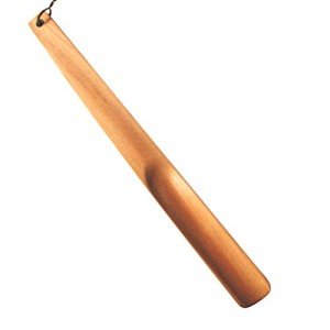 Long Handle Wooden Shoe Horn for Easy Use