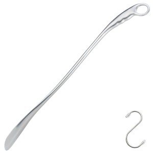 24" Long Handle Heavy Duty Metal Shoe Horn
