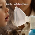 Frida Baby NoseFrida Saline Mist Nasal Inhaler, Nasal Decongestant Spray for Congestion Relief & Allergy Relief for Babies + Kids, Nasal Saline Spray, Soothes Stuffy Nose & Sore Throat, Includes Mask