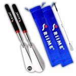 Long Handle Stainless Steel Shoe Horn - 2 Pack