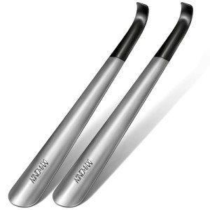 Long Handled Metal Shoe Horn - 2 Pack