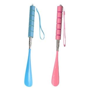Adjustable Long Handle Travel Shoe Horn Set