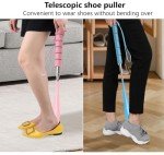 Adjustable Long Handle Travel Shoe Horn Set