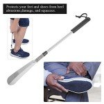 Adjustable Stainless Steel Shoe Horn for All Ages