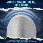 Long Handled Metal Shoe Horn - 2 Pack