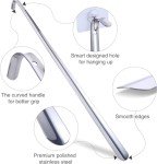 Extra Long Metal Shoe Horn with Comfortable Grip