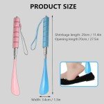 Adjustable Long Handle Travel Shoe Horn Set