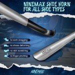 Long Handled Metal Shoe Horn - 2 Pack