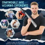 Long Handled Metal Shoe Horn - 2 Pack