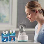 Vicks V1200 Personal Steam Inhaler with Soft Face Mask for Targeted Steam Relief, Aids with Sinus Problems, Congestion, Cough, Use with Soothing Menthol Vicks VapoPads