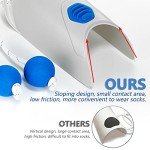 Sock Aid Tool with Adjustable Cords and Foam Handles