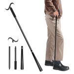 Black Shoe Horn and Dressing Stick