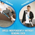 Milifox 35" Adjustable Dressing Stick Tool for Seniors