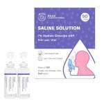 BASE LABORATORIES 7% Saline Solution for Nebulizer Machine | Saline Solution for Inhalation & Nasal Irrigation | High 7% Concentration l 50 Vials 5ml Unit Dose