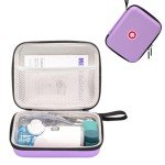 Klawdsky Carrying Case for Portable Nebulizer, Travel Medical Bag, Hard Emergency Medical Bag for Inhaler Spacer Case for Adults(Case Only) (Purple)