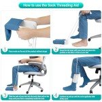Sock Aid Helper with Foam Handle for Easy Wear