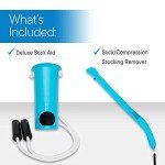 Sock Aid Kit for Easy Sock Application - Blue