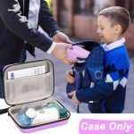 Klawdsky Carrying Case for Portable Nebulizer, Travel Medical Bag, Hard Emergency Medical Bag for Inhaler Spacer Case for Adults(Case Only) (Purple)