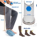 Easy Sock Aid with Adjustable Cords and Foam Handles