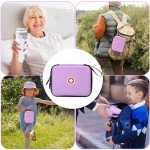 Klawdsky Carrying Case for Portable Nebulizer, Travel Medical Bag, Hard Emergency Medical Bag for Inhaler Spacer Case for Adults(Case Only) (Purple)