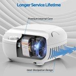 Nebulizer Machine for Adults Kids, Deluxe Breathing Treatment Machine Asthma Nebulizador, Included Masks, Tubing and Mouthpiece Accessories Replacement Kit, White